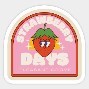 Pleasant Grove Utah Strawberry Days Strawberry Sticker